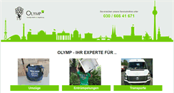 Desktop Screenshot of olymp-umzuege.de